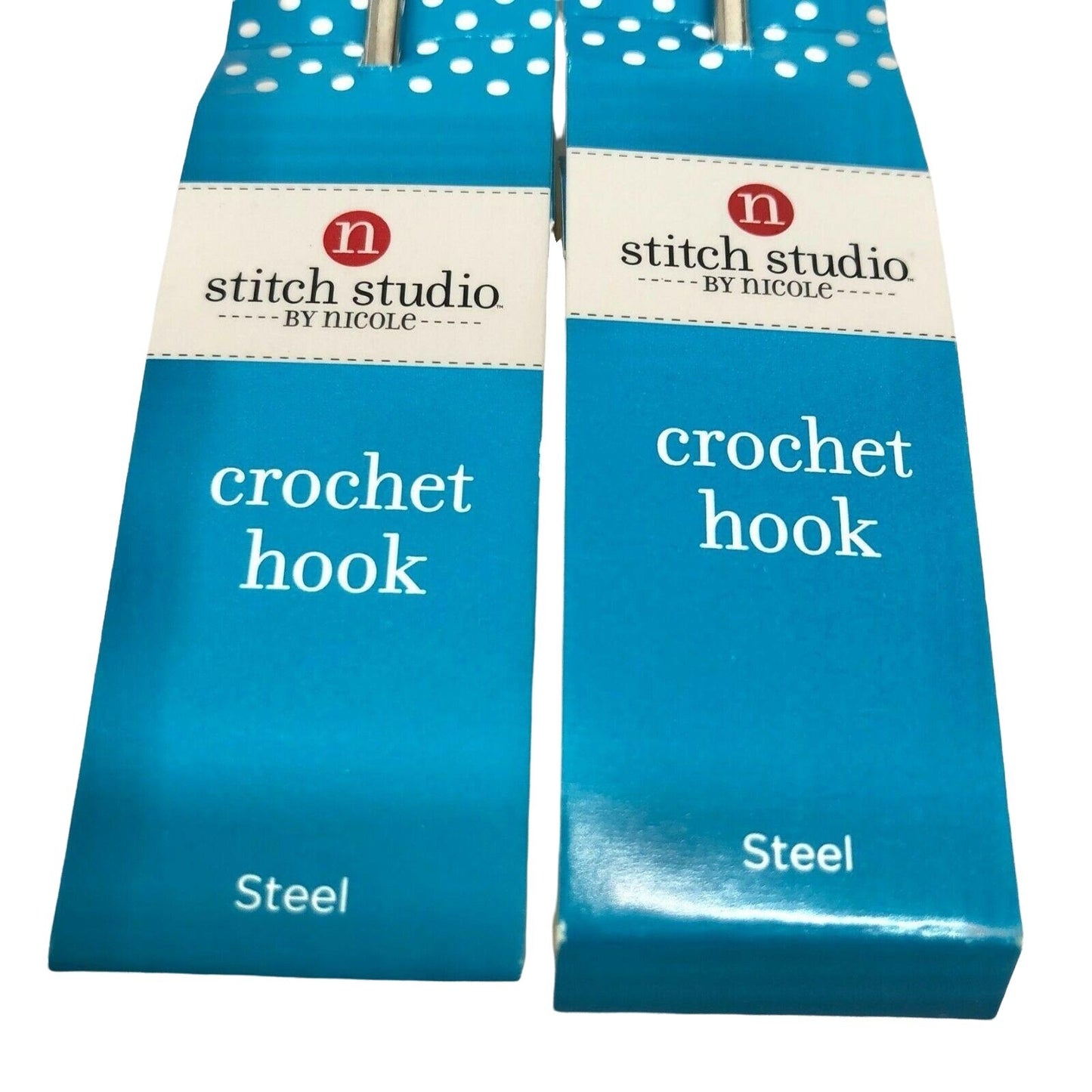 Stitch Studio Crochet Hooks Bundle 2 ea of 3 Sizes 6 7 C Aluminum or Steel NEW