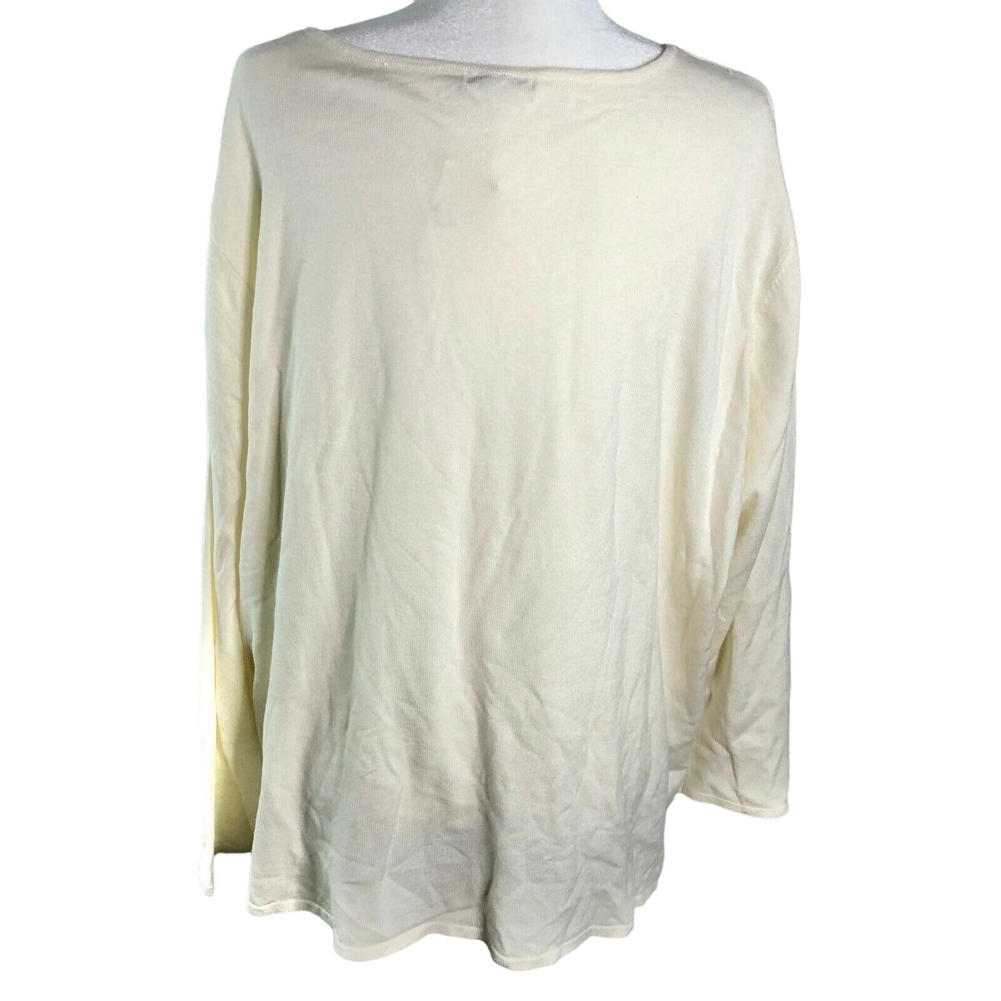 Cato Est 1946 22/24W Ivory Pullover Sweater Long Sleeved Women NWT