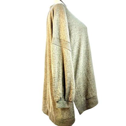 C&C California Sweater Women's 3X Olive Mock Turtleneck Long Sleeve Hi Low Hem L