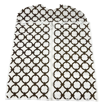 Joy Mangano Hanging Organizer White Brown Design Multiple Pockets New