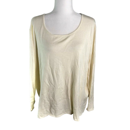 Cato Est 1946 22/24W Ivory Pullover Sweater Long Sleeved Women NWT