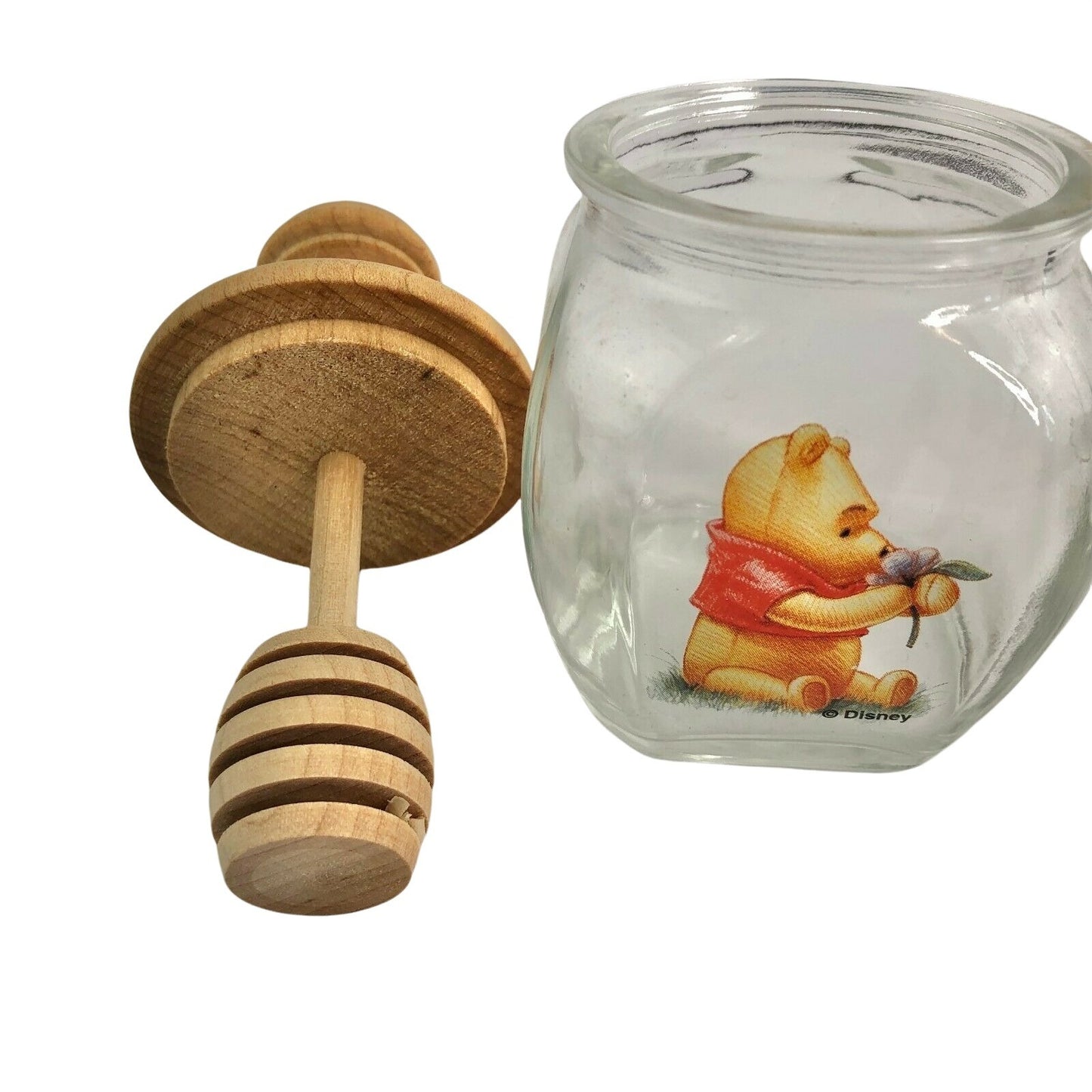 Small Pooh Jar and Even Thinking Makes Me Hungry Figurine EUC