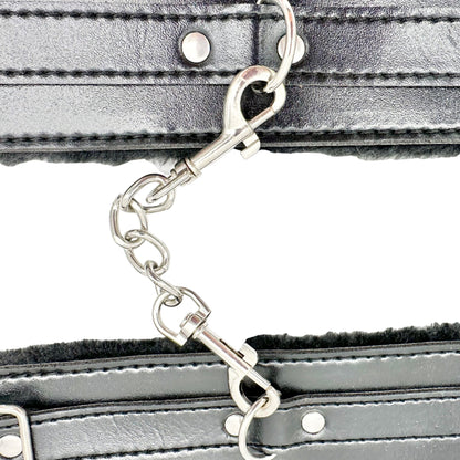 Wrist Cuffs Fur Against Wrist Buckle Closure Hook Together or Use Apart NWOT