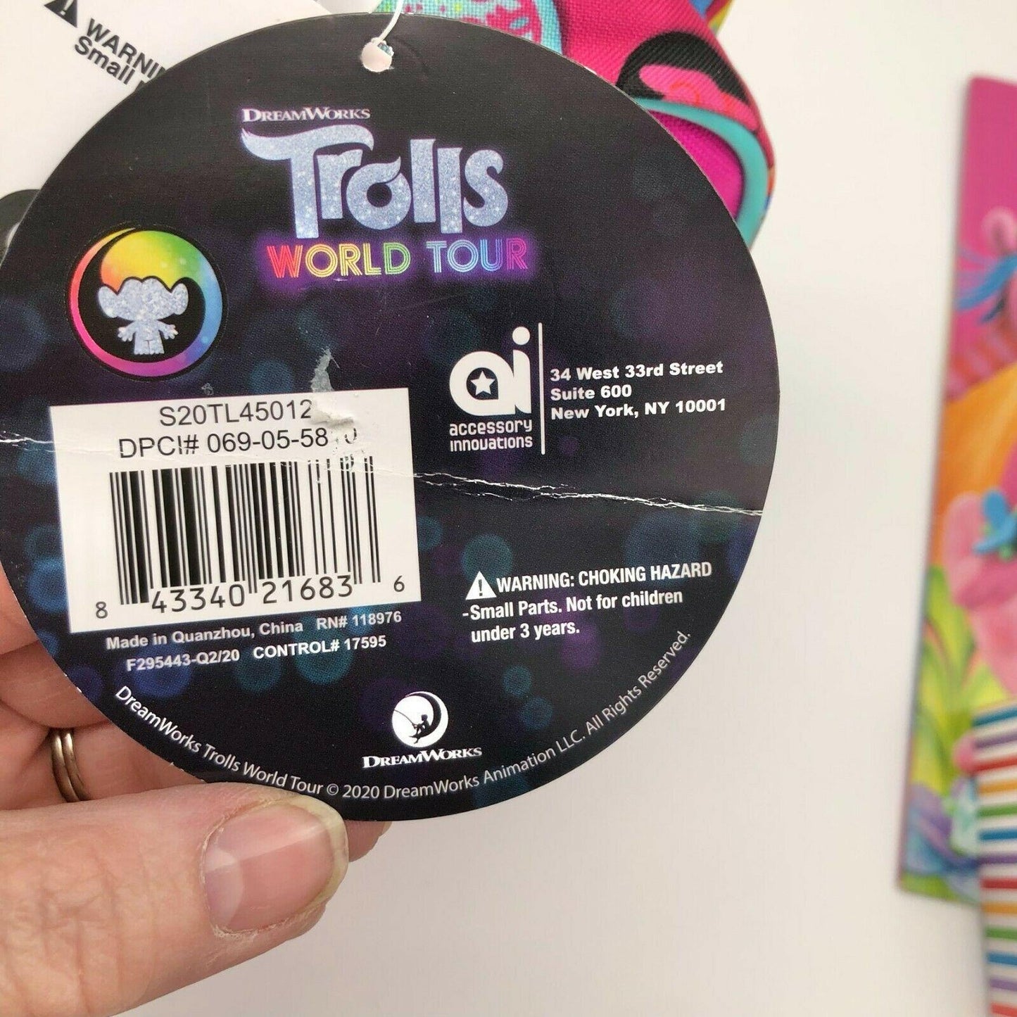 Dreamworks Trolls World Tour Lunch Bag Set W/ Notes & Posters