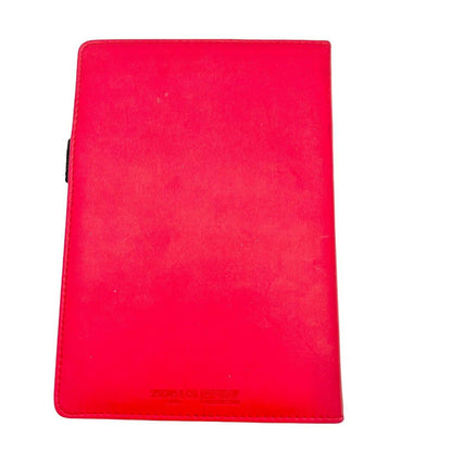 Spector & Co RFID Padded Red Faux Leather Journal Lined Pages 8.5 x 6