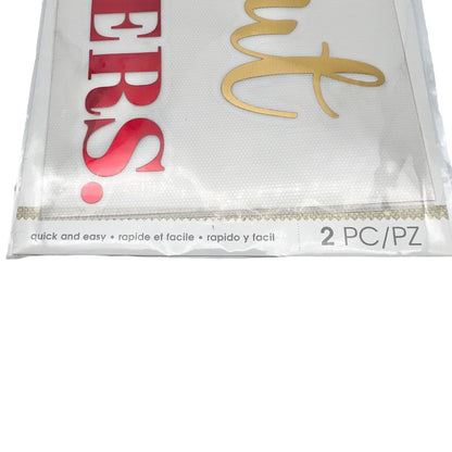 Momenta Iron-on Art Salut Cheers New in Package Red Gold