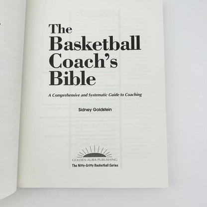 The Basketball Coach's Bible Paperback Book by Sidney Goldstein NEW