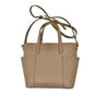 Miztique Satchel Purse 10.5 x 8.5 x 4 Camel Shoulder Strap Zip NEW