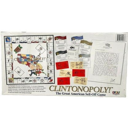 Clintonopoly Board Game 1995 New Sealed Original Packaging