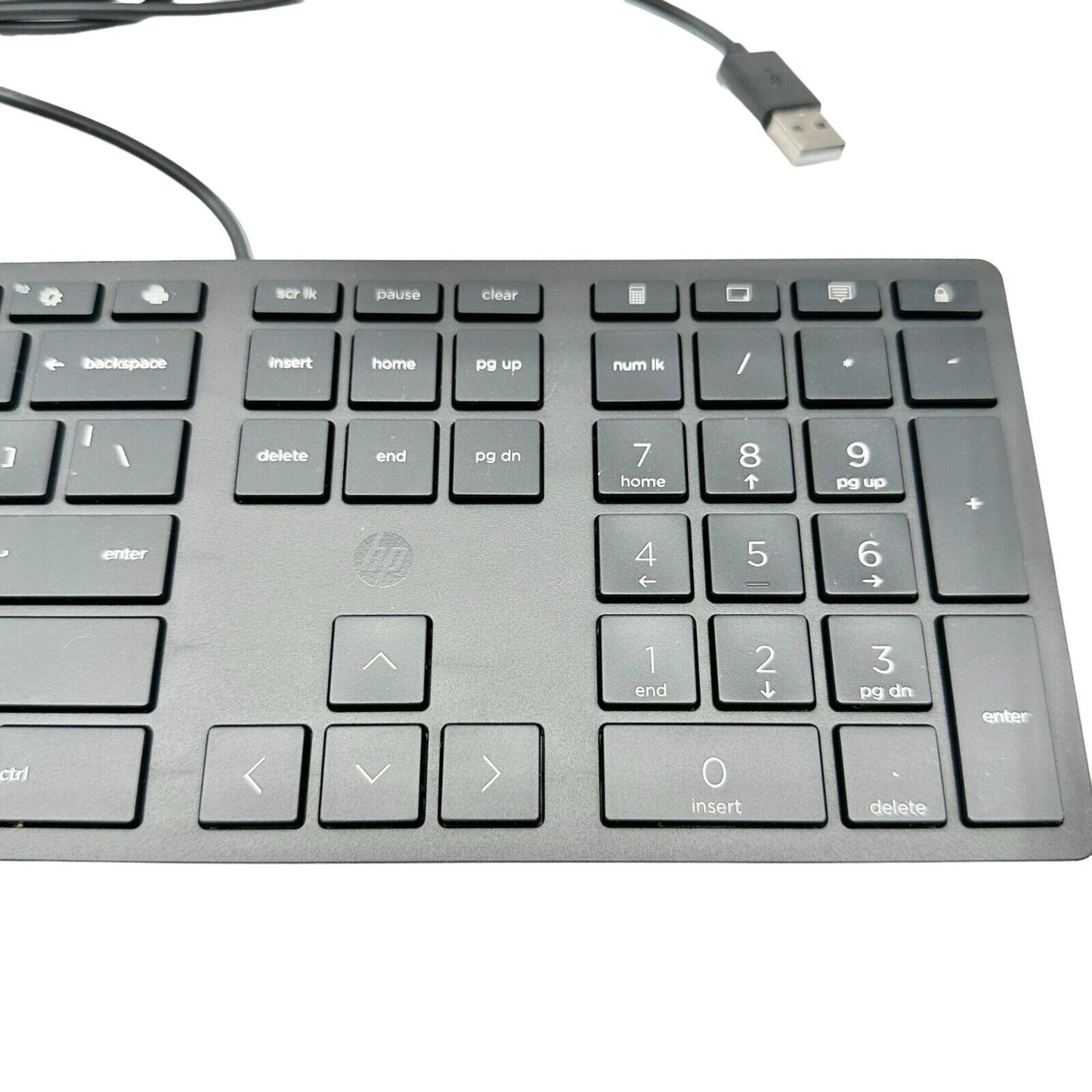 HP Halley Keyboard 17x4.5 Black Right Number Pad NIB Model HSA-P010K Wired USB
