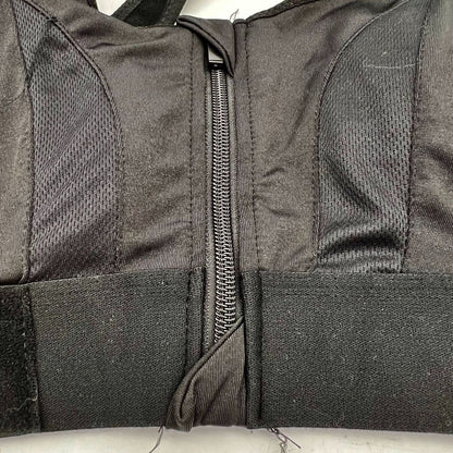 Onrise Sports Bra Women's Large Black Adjustable Straps Front Zip NIP