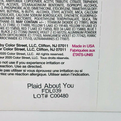 Color Street Nail Polish Strips - Plaid About You