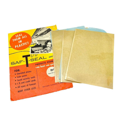 Vintage Saf-T-Seal Jiffy Pack Plastic Protectors - not a full pack
