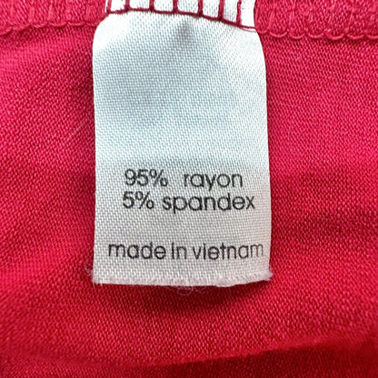 Lane Bryant Top 26/28 Red Vneck Long Sleeve 26.5 inch long EUC
