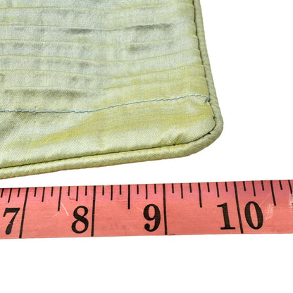 Green Gecko Crossbody Bag 10 x 8 Green Silk Interior Pocket
