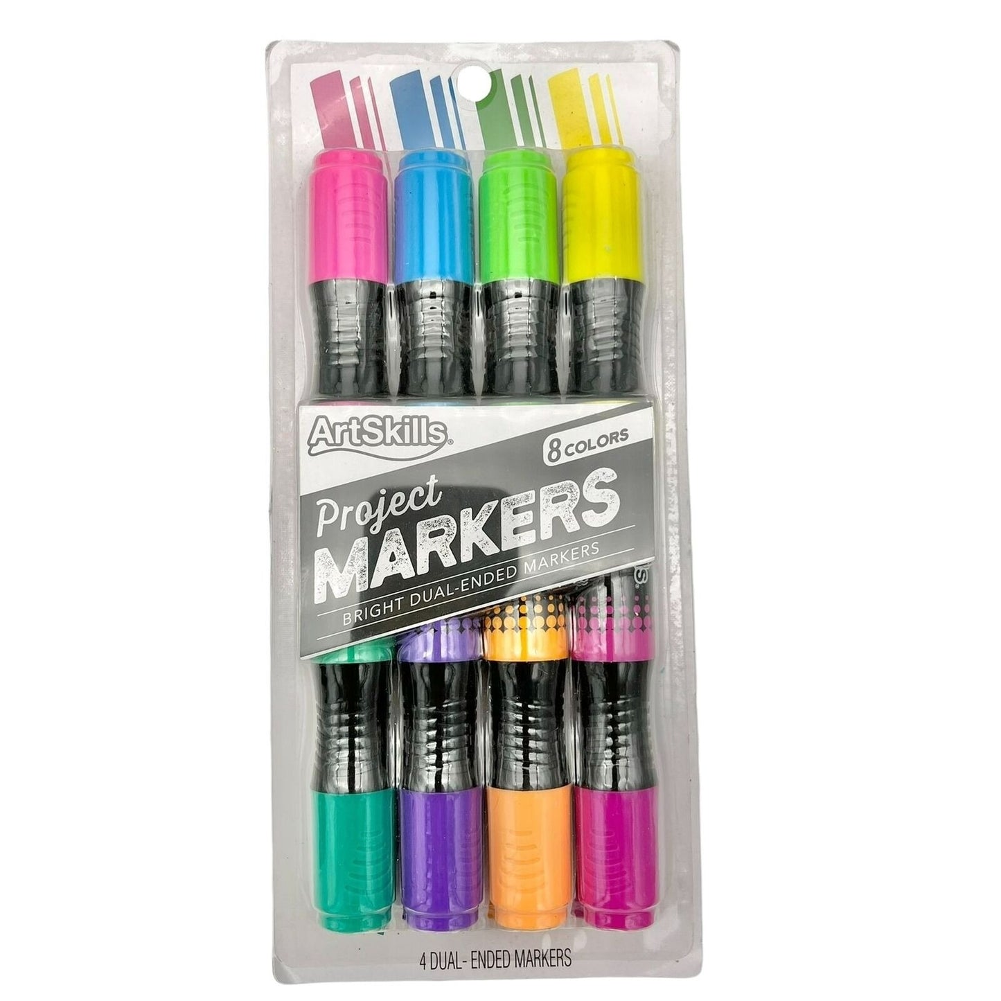 Art Skills Project 8 Dual-Ended Markers and 14 x 11 Poster Paper NEW