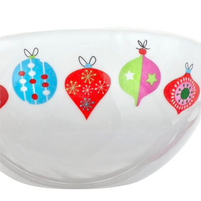 Bundle of 4 Pieces Melamine Mixed Christmas Dishes Bowls and Plates