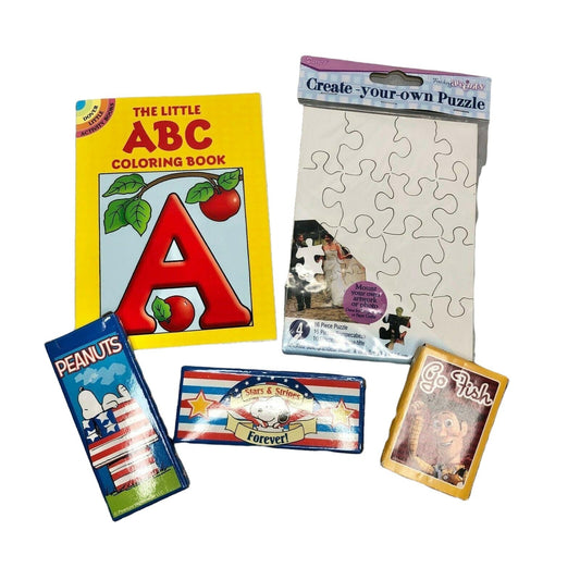 Kids Pack with ABC Coloring Book Activity Fun Alphabet Children Bored Toy Story