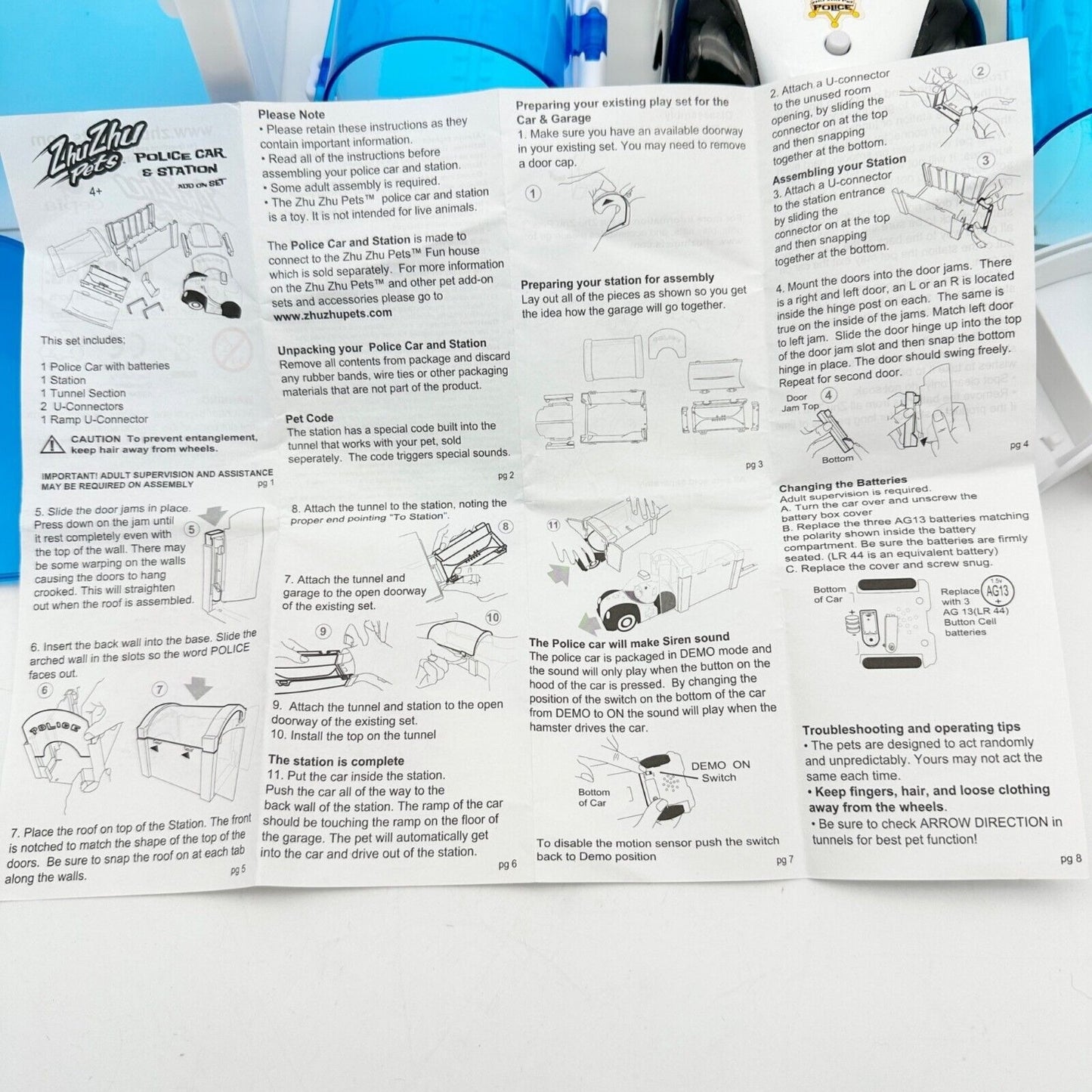 ZhuZhu Pets Police Car & Station Add On Set