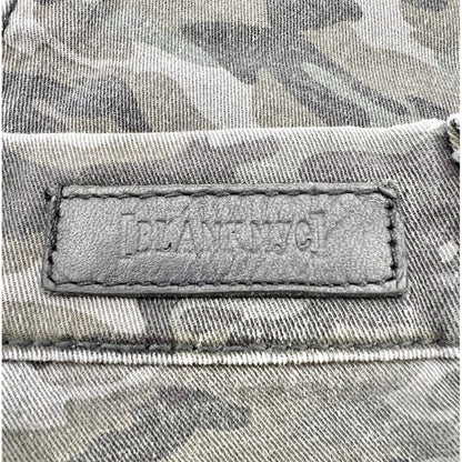 BlankNYC Pants Women's 24 in Olive Camo 5 Pocket Skinny Leg Low Rise Inseam 29"