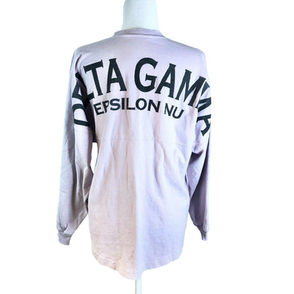 Delta Gamma Epsilon Nu Long Sleeve Tee  Small Neck EUC Anchor Sorority