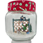 Handcrafted Christmas in a Jar Children Playing in the Snow 6 x 5