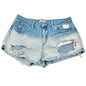 Forever 21 Blue Ombre Denim Distressed Shorts Size 28 Waist