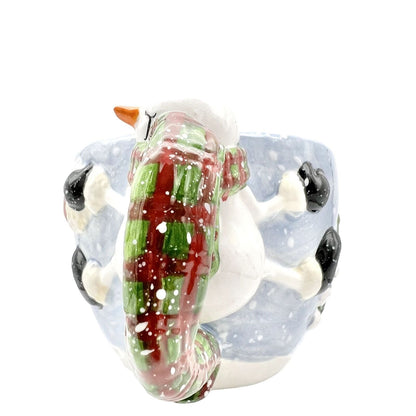 Bella Casa by Gant Mug 8 oz Wintery Snowman Christmas