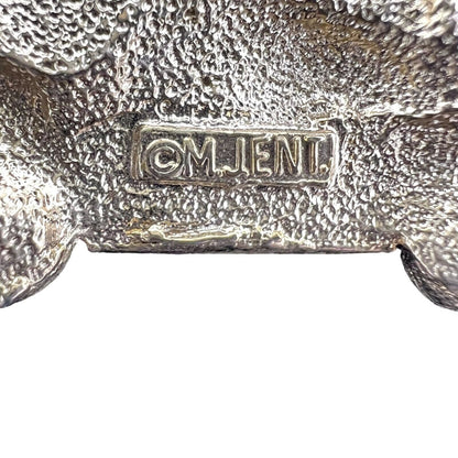 Vintage Brooch Pin 2.5 Inch Goldtone Art Deco Building Retro Car
