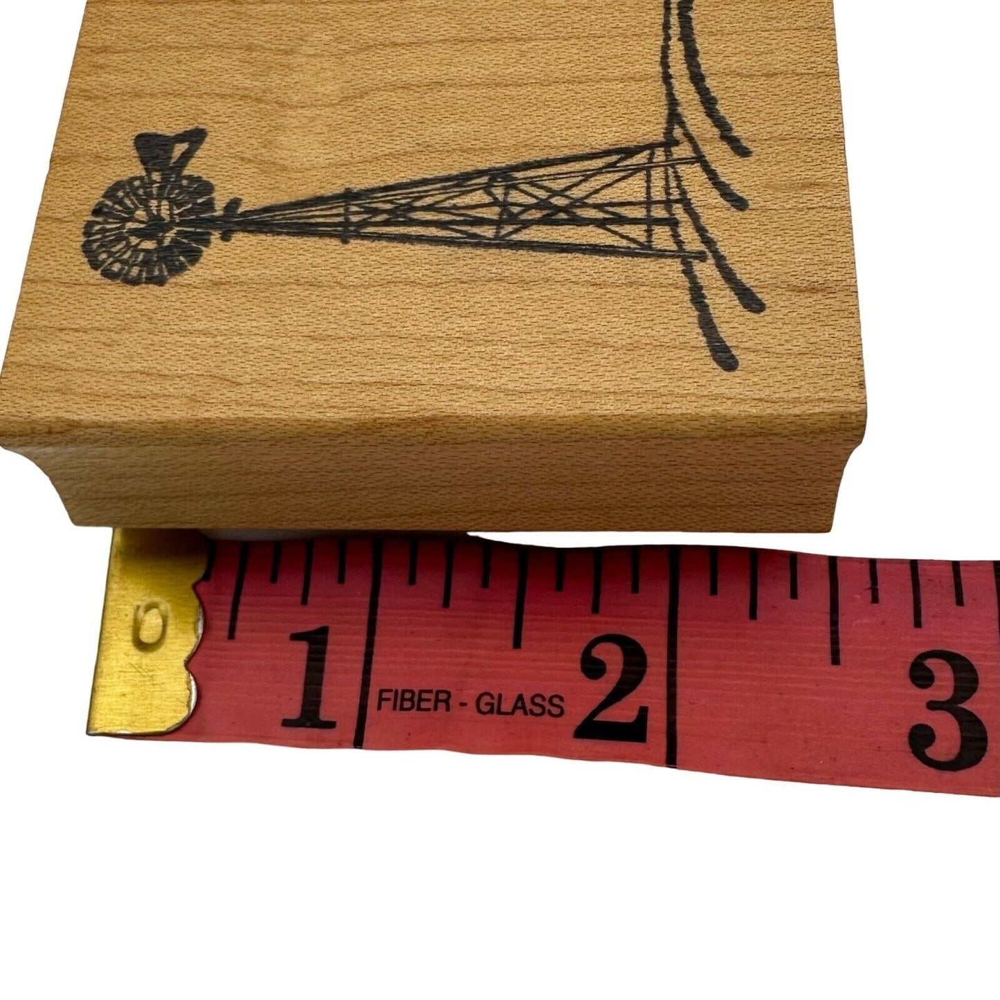 Vintage Double D Rubber Stamps Windmill E1498 NEW