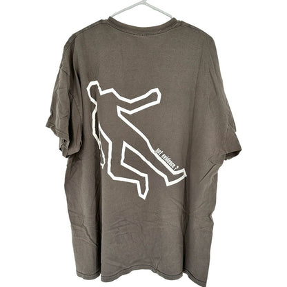 Gildan Heavy Cotton T-shirt 2XL Gray Short Sleeve Crime Museum