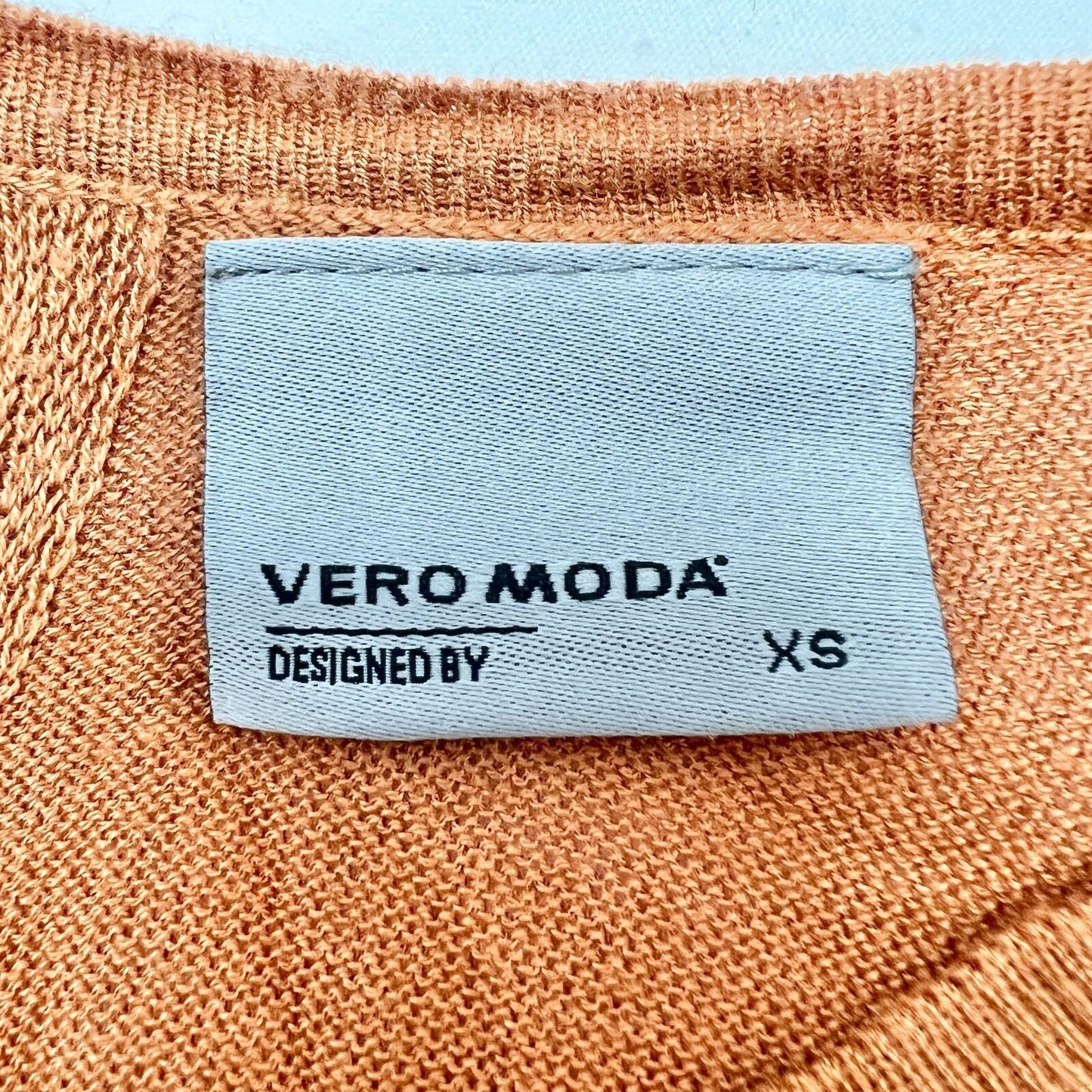 Vero Moda Pullover Sweater XS Burnt Orange Long Sleeves