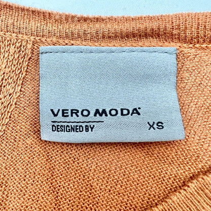 Vero Moda Pullover Sweater XS Burnt Orange Long Sleeves