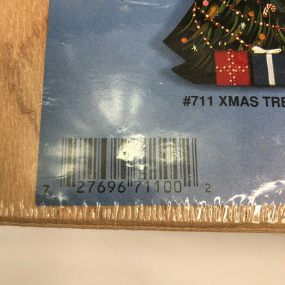 Wooden Christmas Tree Light Box Kit Craft  Real Lights NIP