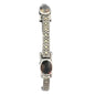 Bracelet Womens 7 in Sterling Silver Marcasite 5 Stone Clasp Closure