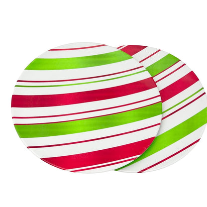 Bundle of 4 Pieces Melamine Mixed Christmas Dishes Bowls and Plates