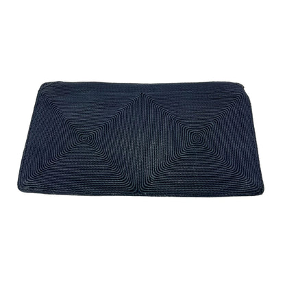 Genuine Corde Purse Blue 8.5 x 5 Clutch Snap Closure Inside Pocket Brass Corners