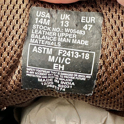 Wolverine Durbin 6" Mens 14 Work Boots Waterproof Steel Toe EH Rated Skid Proof