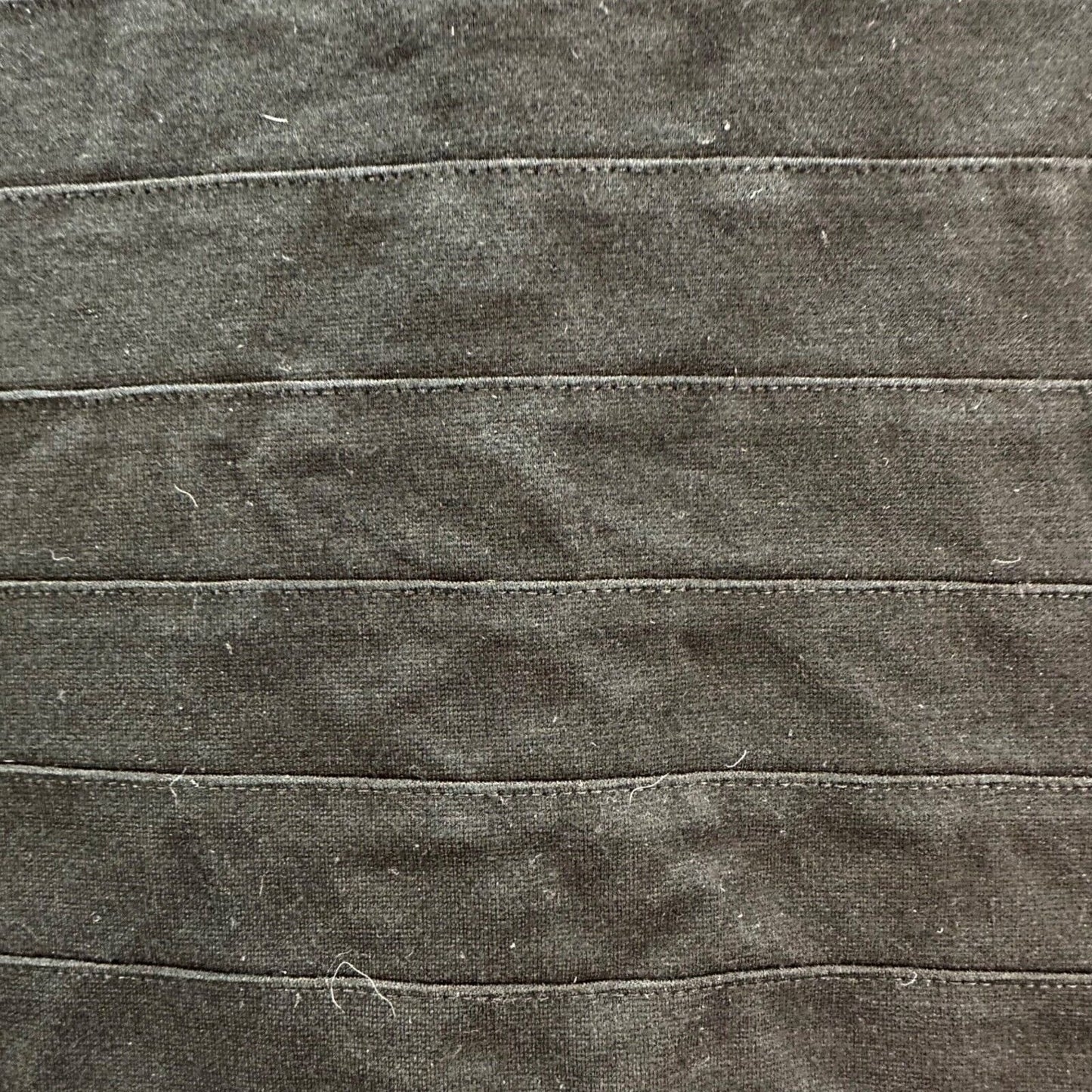 Express Skirt Women's 0 Black Horizontal Stitched Stripes Zip Closure