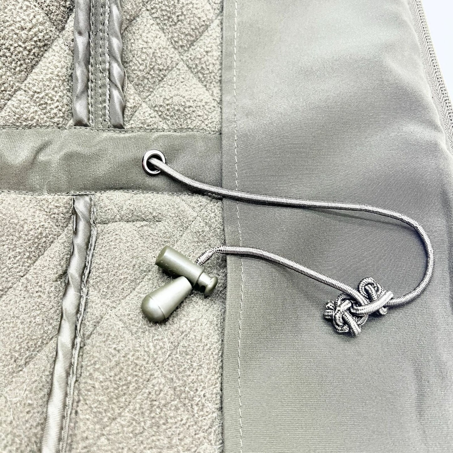 Classic Elements Women's Small Olive Quilted Jacket Fleece Lined Cinch Waist