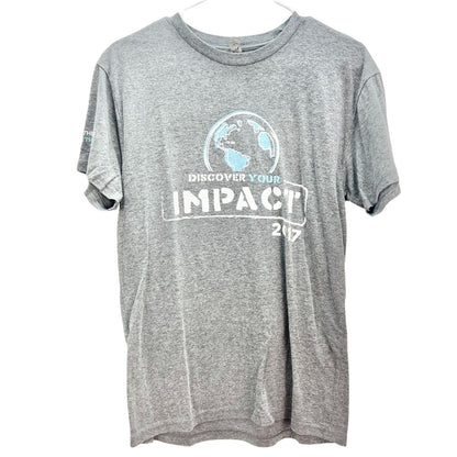 Next Level Apparel T-shirt Medium Gray Discover Your Impact 2017 Short Sleeve