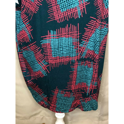 LuLaRoe RETIRED Irma Women's Size M Red & Green mid-length sleeves NWT