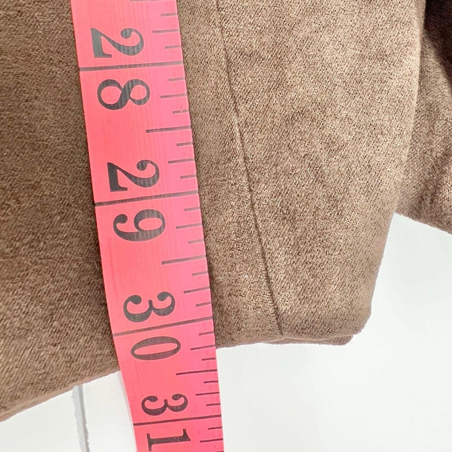 Christopher & Banks Women's 10 Brown Suede Like Full Skirt Back Zip