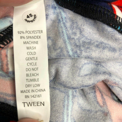 LuLaRoe Leggings Tween Americana Patriotic Pattern NWOT
