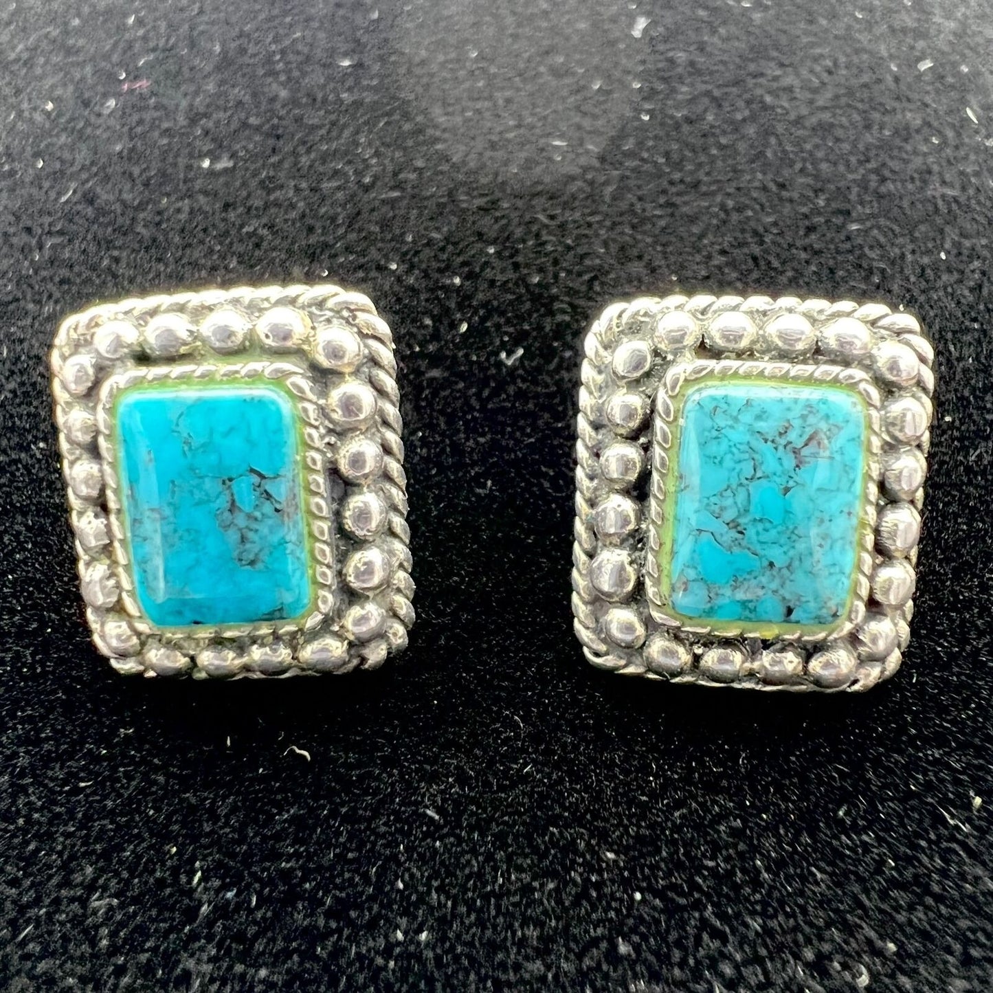 2 Sets Vintage Earrings Pierced Women's Sterling Silver