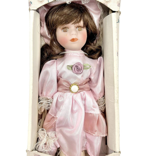 Vintage Keepsake Memories Doll Genuine Fine Bisque Porcelain in Original Box