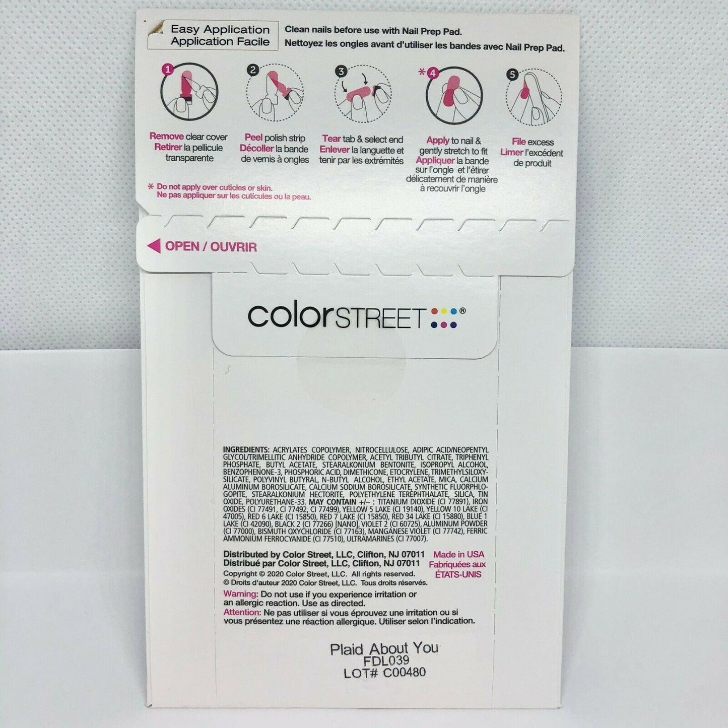 Color Street Nail Polish Strips - Plaid About You