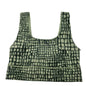 Fabletics Sports Bra Women's S Green Reversible Animal Print Solid
