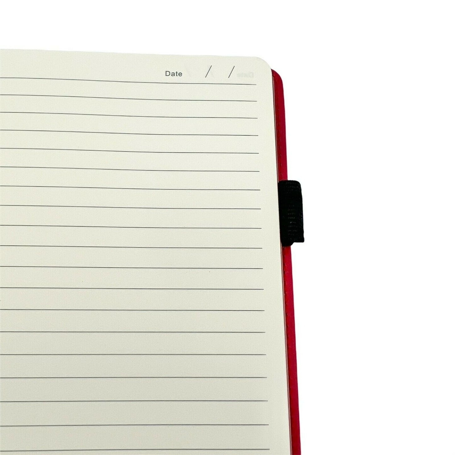 Spector & Co RFID Padded Red Faux Leather Journal Lined Pages 8.5 x 6