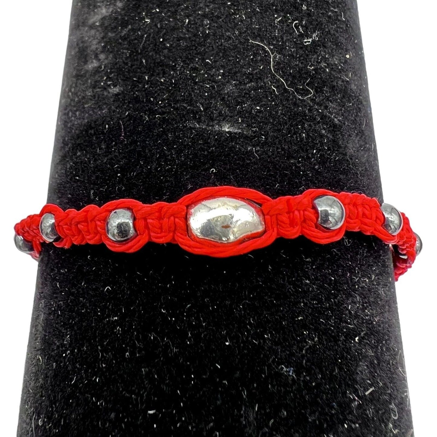 Bracelets Set of 2 String Bead Grateful Dead Bear Adjustable NWOT